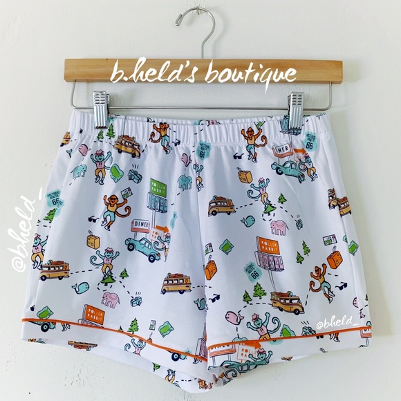 Roller Rabbit On The Road Polo Pajamas in White Size X-Small (XS) Brand New NWT - Picture 9 of 16